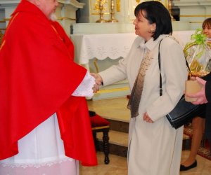 Prezentacja palm na Mszy Świetęj