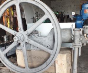 Najstarszy polski silnik stacjonarny w zbiorach Muzeum Rolnictwa Najstarszy polski silnik stacjonarny w zbiorach Muzeum Rolnictwa