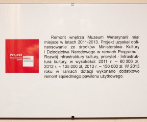 Zakończenie modernizacji wnętrza stajni - Muzeum Weterynarii