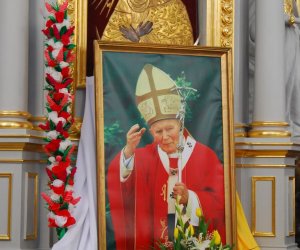 Prezentacja palm na Mszy Świetęj