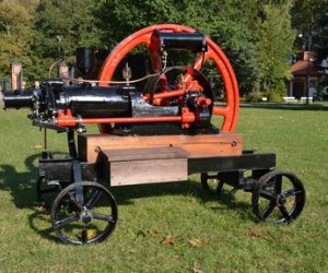 Najstarszy polski silnik stacjonarny w zbiorach Muzeum Rolnictwa Najstarszy polski silnik stacjonarny w zbiorach Muzeum Rolnictwa