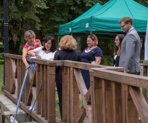Fotorelacja z podsumowania inwestycji "Remont młyńskiego zbiornika wodnego" połączonego z konferencją "Hydrologiczne uwarunkowania zbiorników wodnych w Województwie Podlaskim"
