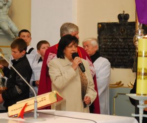 Prezentacja palm na Mszy Świetęj