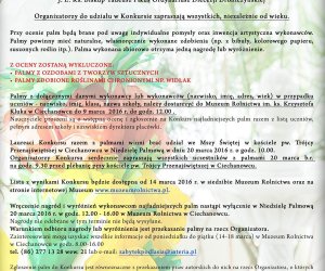 XIX Konkurs na Wykonanie Palmy Wielkanocnej