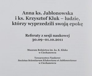 Promocja wydawnictwa posesyjnego "Anna ks. Jabłonowska i ks. Krzysztof Kluk - ludzie, którzy wyprzedzili swóją epokę".