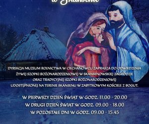 Szopka bożonarodzeniowa w naszym skansenie Szopka bożonarodzeniowa w naszym skansenie