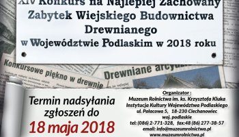 XIV Konkurs na Najlepiej Zachowany Zabytek