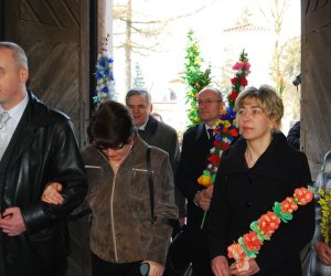 Prezentacja palm na Mszy Świetęj Prezentacja palm na Mszy Świetęj