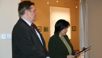 Otwarcie wystawy „Z pastelowego pamiętnika prof. Tomasza Motyla”