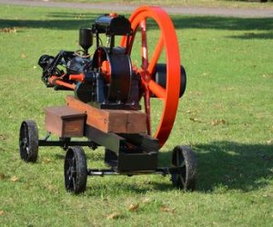 Najstarszy polski silnik stacjonarny w zbiorach Muzeum Rolnictwa Najstarszy polski silnik stacjonarny w zbiorach Muzeum Rolnictwa