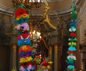 Prezentacja palm na Mszy Świetęj Prezentacja palm na Mszy Świetęj